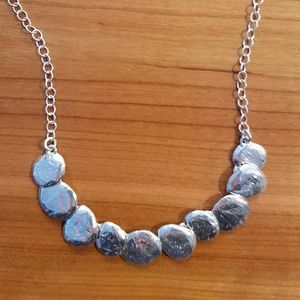 Silpada .925 Sterling Silver Still Shining Hammered Circle Disc necklace N1984